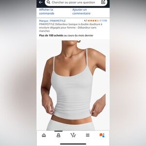 Amazon Women's White Camisole Top